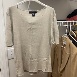 Geoffrey Beene Sport Silk-Cotton Blend Top